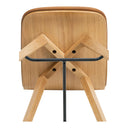 Napoli - Leather Counter Stool - Tan - Moe's Home Collection - Counter Height (24" - 27") - Elite Enclave Home