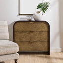 Byrams - 3 Drawer Oak Chest - Brown / Gold / Woodtone - Uttermost - Accent Chests - Elite Enclave Home
