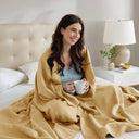 Egyptian Cotton - King Blanket - Mustard