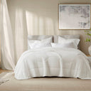 Full/Queen Reversible Tencel Comforter Blanket - White