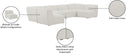 Miramar - 6 Piece Modular Sectional - Meridian Furniture - Stationary Sectionals - Elite Enclave Home
