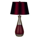 Contemporary Table Lamp - Maroon