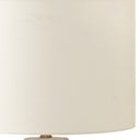 Geometric Table Lamp With Drum Shade - Cream - HomeRoots - Table Lamps - Elite Enclave Home