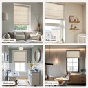 Galen Matte - 35x64" Cordless Roman Blind Galen Matte Fabric - Matte Ivory - Madison Park - Blinds & Shades - Elite Enclave Home