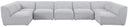 Miramar - 7 Piece Modular Sectional - Meridian Furniture - Stationary Sectionals - Elite Enclave Home