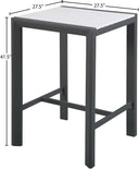 Nizuc - Outdoor Patio Square Bar Table - Meridian Furniture - Bar Tables- Elite Enclave Home