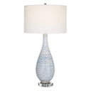Clariot - Ribbed Table Lamp - Blue