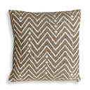 Uttermost Argo Outdoor Pillow – Toffee ground with cream tribal geometric pattern in Sunbrella acrylic 