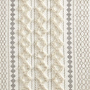 Imani - Cotton Printed Curtain Panel With Chenille Stripe And Lining - Ivory - INK+IVY - Curtains & Drapes - Elite Enclave Home