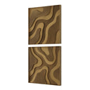 Golden Terrain - Wooden Wall Decor (Set of 2) - Brown / Gold - Uttermost - Wall Decor - Elite Enclave Home