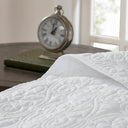 Quebec - Twin Reversible Bedspread Set - White