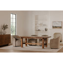 Drava - Rolling Dining Chair - Beige - Moe's Home Collection - Arm Chairs - Elite Enclave Home