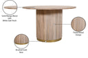 Oakhill - Wood Dining Table - Natural - Meridian Furniture - Dining Tables - Elite Enclave Home