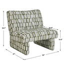 Willa - Accent Chair - Green / White