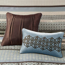 Princeton - King Piece Comforter (Set of 7) - Blue