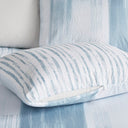 Brush Stroke - King 3 Piece Oversized Reversible Duvet Cover Mini Set - Blue