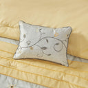 Serene - King Embroidered Piece Comforter (Set of 7) - Yellow