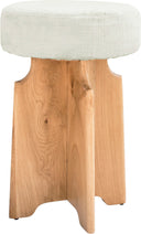 Jasper - Stool - Cream - Meridian Furniture - Counter Height (24" - 27") - Elite Enclave Home