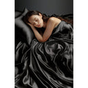 Satin - Wrinkle - Queen Free Luxurious (Set of 6) - Black