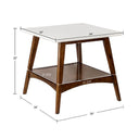 Parker - End Table - Off - White / Pecan - Madison Park - End Tables - Elite Enclave Home