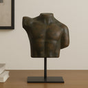 Victor - Cast Aluminum Sculpture - Dark Green Patina / Brown - Moe's Home Collection - Sculptures & Figurines - Elite Enclave Home
