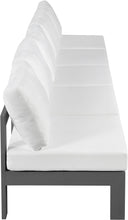 Nizuc - Outdoor Patio 5 Seat Modular Armless Sofa With Gray Frame - Meridian Furniture - Stationary Sectionals- Elite Enclave Home