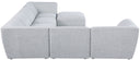 Miramar - 7 Piece Modular Sectional - Meridian Furniture - Stationary Sectionals - Elite Enclave Home