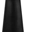 Geometric Table Lamp With Beige Drum Shade - Black - HomeRoots - Table Lamps - Elite Enclave Home