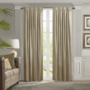 Avignon - Pleat Curtain Panel With Tieback Single - Champagne - Croscill Classics - Curtains & Drapes - Elite Enclave Home