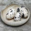 Nest Trio - Indoor-Outdoor Stone Eggs (Set of 3) - Black / White
