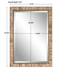 Cocos - Coconut Shell Mirror - Light Brown