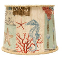 30" Standard Table Lamp With Blue Shade - Taupe