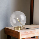 Metal Globe Table Lamp - Brass