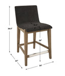 Klemens - Counter Stool - Uttermost - Counter Height (24" - 27") - Elite Enclave Home