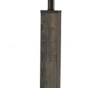 Traditional Shaped Floor Lamp With Off - White Drum Shade - Black - HomeRoots - Floor Lamps - Elite Enclave Home