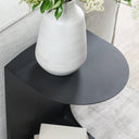 Cote - 16" Metal Accent Table - Black - Classic Home - Accent Tables- Elite Enclave Home