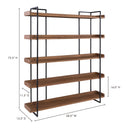Vancouver - Large Bookshelf - Brown - Moe's Home Collection - Standard Bookcases - Elite Enclave Home