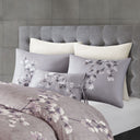 Sakura Blossom - Embroidered Oblong Decorative Pillow - Lilac - N Natori - Throw Pillows - Elite Enclave Home