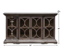 Belino - Wooden 4 Door Chest - Dark Brown
