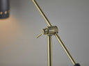 Metal Adjustable Desk Lamp - Brass Cinch Black