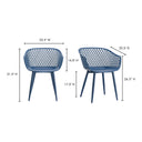 Piazza - Outdoor Chair (Set of 2) - Blue - Moe's Home Collection - Chair Sets - Elite Enclave Home