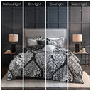 Vienna - 6 Piece King Printed Duvet Cover Set - Black