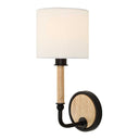 Franconia - 1 Light Wooden Sconce - Black / Light Brown - Uttermost - Sconces- Elite Enclave Home