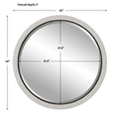 Granada - Round Mirror - White
