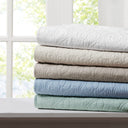 Quebec - Oversized Quilted Throw - Blue - Madison Park - Throws - Elite Enclave Home