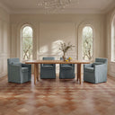 Lydia - Slipcover Dining Chair - Blue / Gray - Moe's Home Collection - Side Chairs - Elite Enclave Home