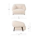 Devlin - Lounge Chair - Cream - Moe's Home Collection - Arm Chairs - Elite Enclave Home