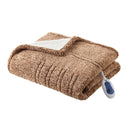 Marbled Sherpa - Heated Throw - Brown - True North by Sleep Philosophy - Heated Throws - Elite Enclave Home