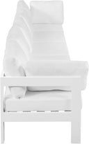 Nizuc - Outdoor Patio 5 Seat Modular Sofa With White Frame - Meridian Furniture - Stationary Sectionals- Elite Enclave Home