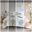 Tahli - 3 Piece Cotton Blend Chenille Comforter Set - Green